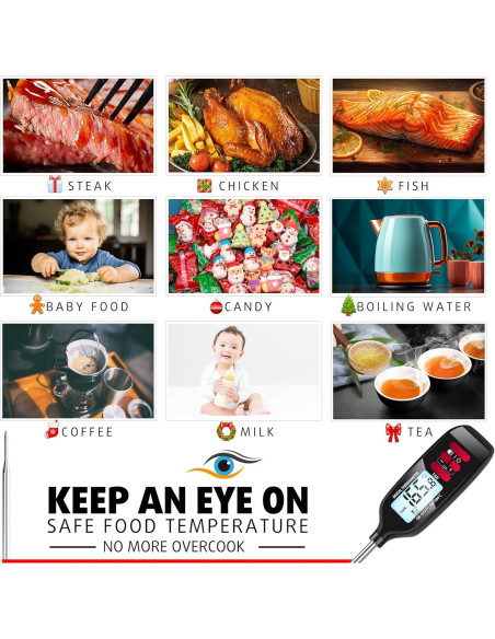 Termómetro Digital de Carne Antonki con Sonda Larga 13.9cm