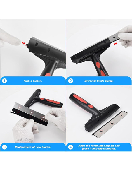 Raspador de Cuchillas EHDIS 15,24 cm con 10 Repuestos