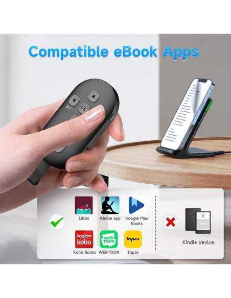 Control Remoto Bluetooth SEANCHEER R1 para TikTok y eBooks