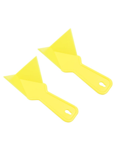 2 Raspadores de Esquina de Yeso Amarillo 17x10 cm ABS