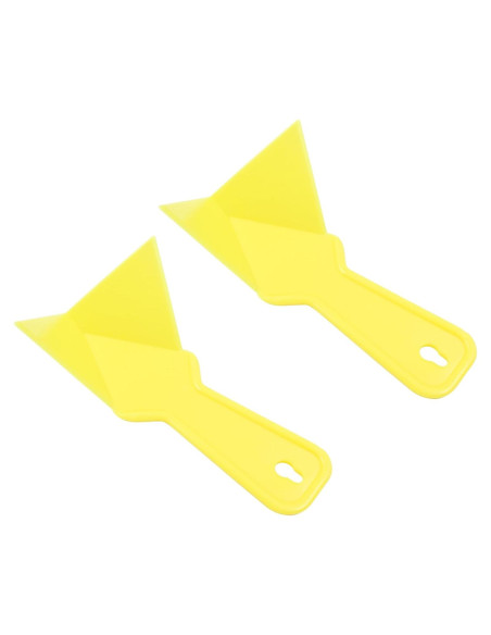 2 Raspadores de Esquina de Yeso Amarillo 17x10 cm ABS