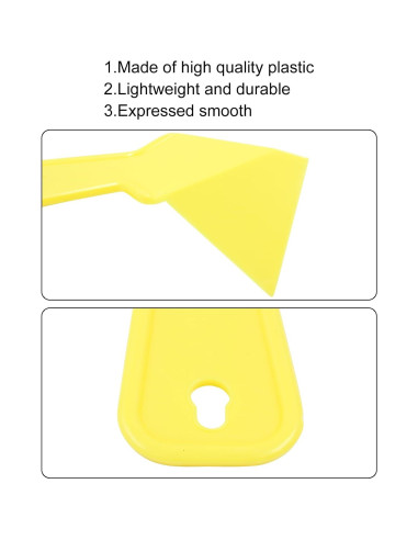 2 Raspadores de Esquina de Yeso Amarillo 17x10 cm ABS