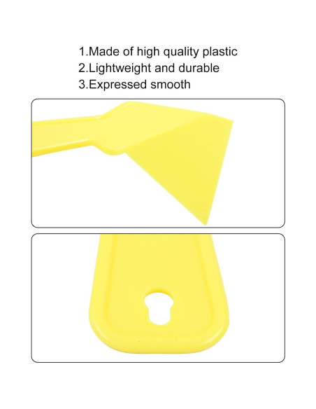 2 Raspadores de Esquina de Yeso Amarillo 17x10 cm ABS