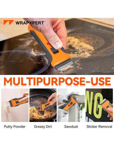 Raspador de Cuchilla WrapXpert 2 Paquete con 30 Cuchillas