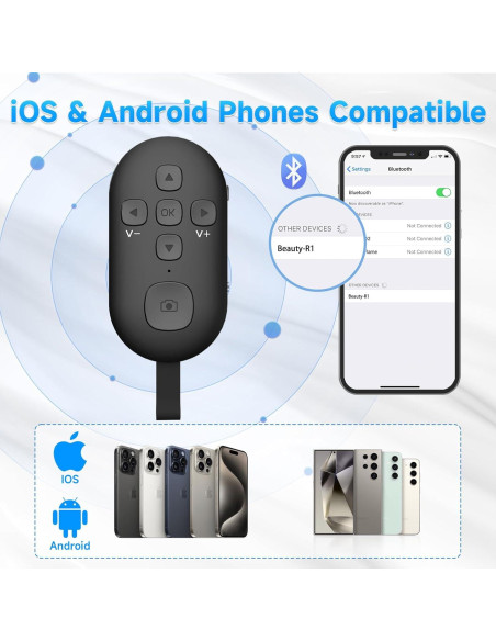 Control Remoto Bluetooth SEANCHEER R1 para TikTok y eBooks