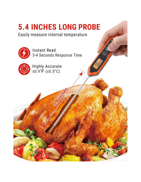 Termómetro de cocina digital ThermoPro TP15H impermeable