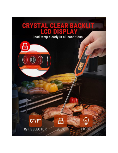 Termómetro de cocina digital ThermoPro TP15H impermeable