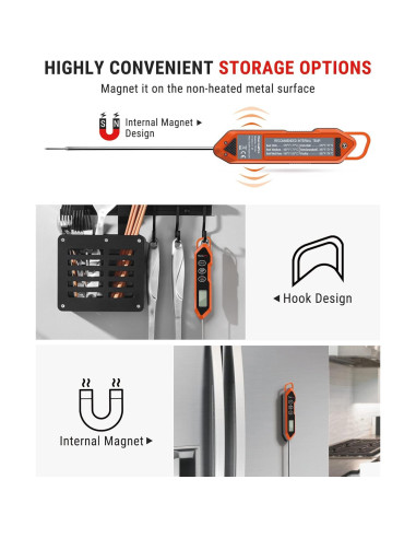 Termómetro de cocina digital ThermoPro TP15H impermeable