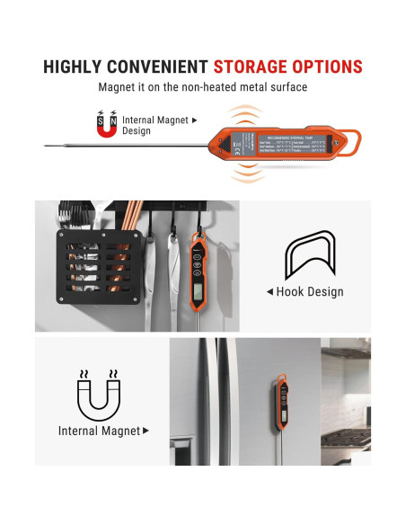 Termómetro de cocina digital ThermoPro TP15H impermeable