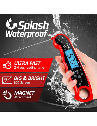 Termómetro Digital Instantáneo Smak DT-68 para Carne 15,6 cm