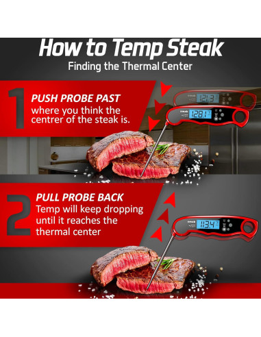 Termómetro Digital Instantáneo Smak DT-68 para Carne 15,6 cm