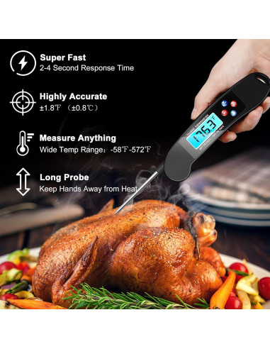 Termómetro Digital Hablante Awaiymi para Ciegos IPX6