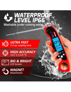 Termómetro Digital para Carne Smak DT-79 Resistente al Agua 2