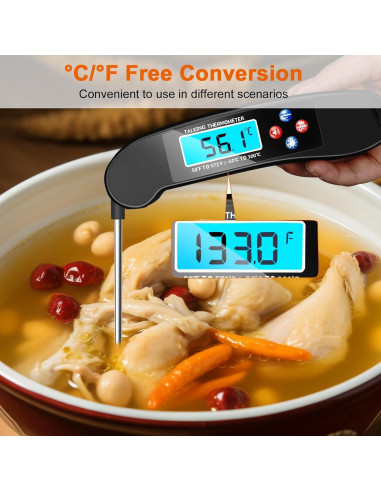 Termómetro Digital Hablante Awaiymi para Ciegos IPX6