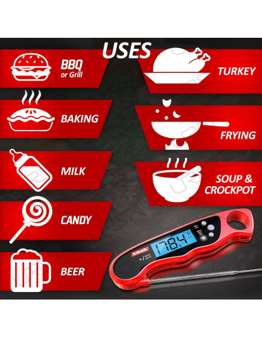Termómetro Digital para Carne Smak DT-79 Resistente al Agua