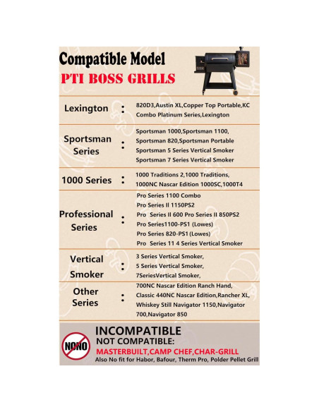 Sonda de Carne Pit Boss FCCUM - Reemplazo 2 Paquetes