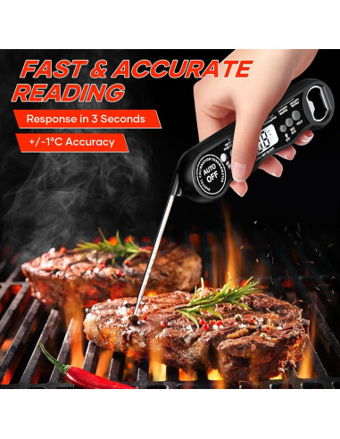 Termómetro Digital de Cocina Kejector FNT001 Sonda Plegable