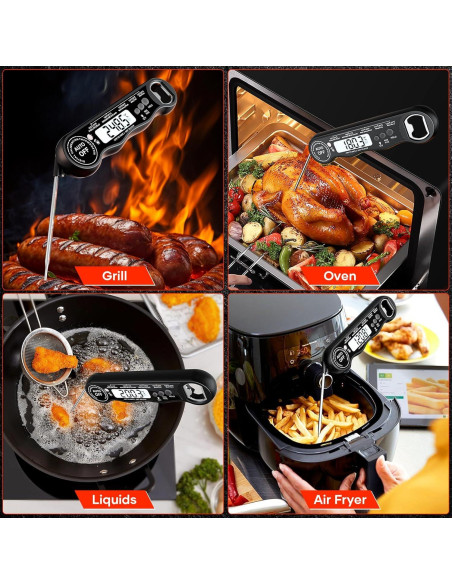 Termómetro Digital de Cocina Kejector FNT001 Sonda Plegable