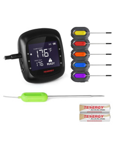 Termómetro Digital Bluetooth Tenergy con 6 Sondas Inoxidable