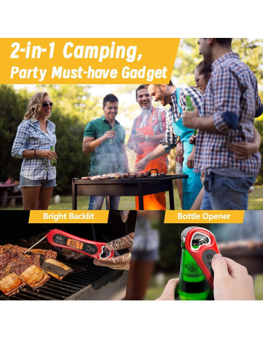 Termómetro Digital de Carne Biison D2 con Abrebotellas