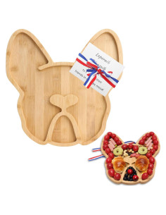 Tabla de Queso A AIFAMY Bulldog Francés 30,48 cm Bambú