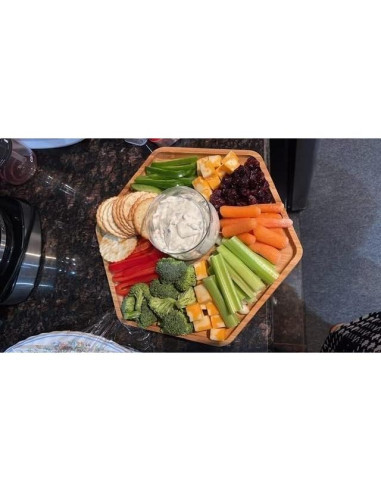 Set de Bandejas de Bambú PAFREWOG 3 Piezas 42x30cm