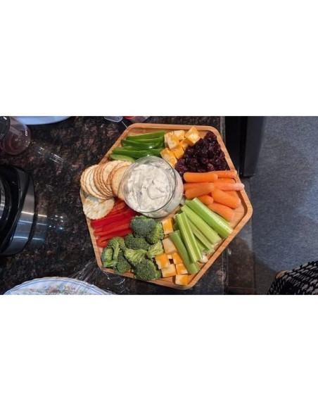 Set de Bandejas de Bambú PAFREWOG 3 Piezas 42x30cm