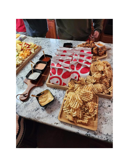 Set de Bandejas de Bambú PAFREWOG 3 Piezas 42x30cm