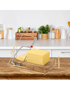 Cortador de Queso de Madera WGPG con Cuchilla Inoxidable 2