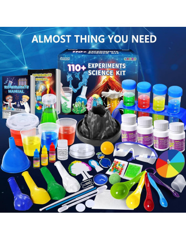 Kit de Experimentos Científicos JOPSHEEN 110+ Proyectos STEM