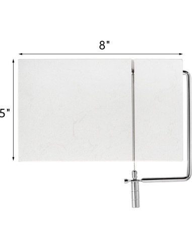 Cortador de Queso ZEAYEA de Mármol con 6 Cuerdas 20x12 cm