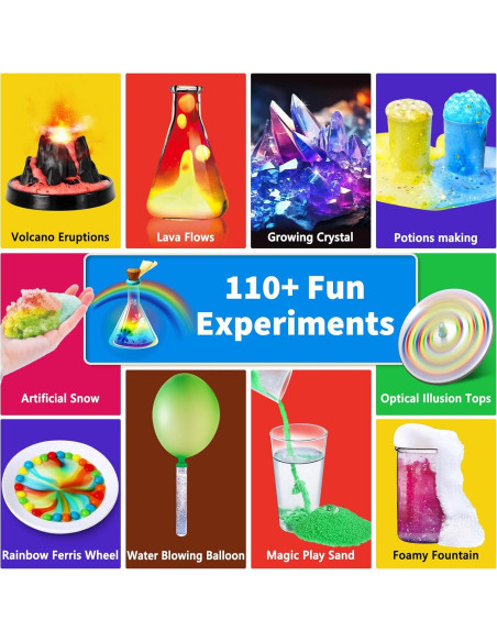 Kit de Experimentos Científicos JOPSHEEN 110+ Proyectos STEM Kit de Experimentos Científicos JOPSHEEN 110+ Proyectos STEM
