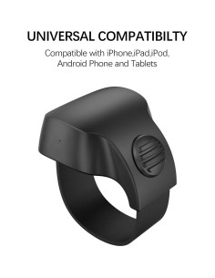 Anillo inteligente Bluetooth OUFANTE R10 para selfies - Negro 2