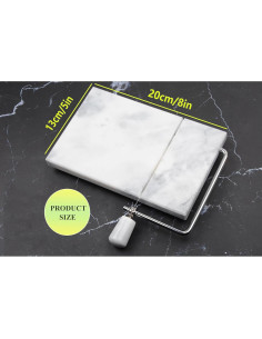 Cortador de Queso de Mármol Aisiming 20x12 cm Antiadherente 2