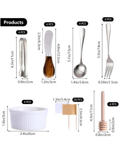 Set de Accesorios para Tablas de Charcutería 29 PCS GUZE-US 2