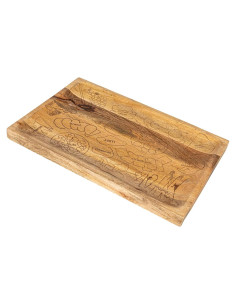 Tabla de Queso de Madera de Mango Creative Co-Op 54,61x36,83cm