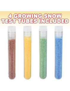 Set de 4 Tubos de Prueba de Cristales de Nieve ArtCreativity 2