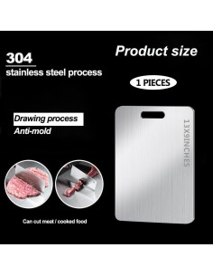 Tabla de Cortar de Titanio BLOCE 38,1x5,1 cm Antiadherente 2