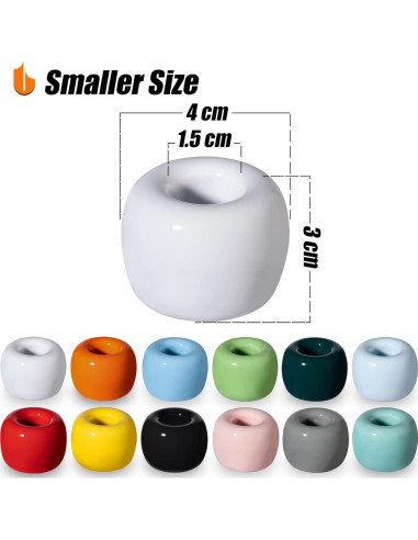 Soporte de Cepillo de Dientes Cerámico Urbanstrive Blanco 2 Pzas