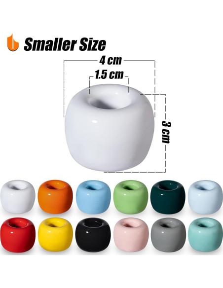 Soporte de Cepillo de Dientes Cerámico Urbanstrive Blanco 2 Pzas