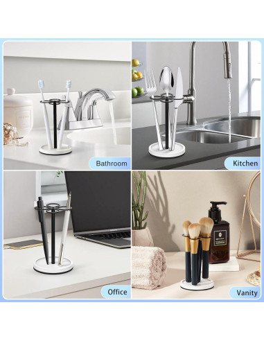 Soporte para Cepillos de Dientes Luxspire Acero Inoxidable