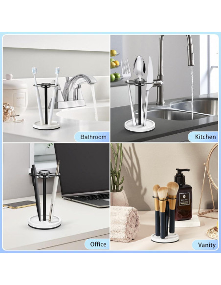 Soporte para Cepillos de Dientes Luxspire Acero Inoxidable