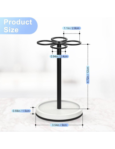 Soporte para Cepillos de Dientes Luxspire Acero Inoxidable