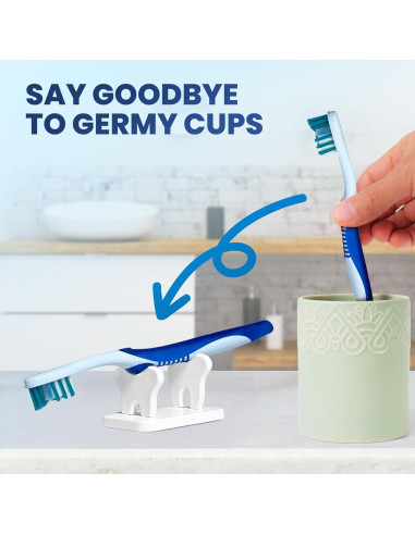 Soporte de Cepillos de Dientes Genérico HomeCaddy Blanco