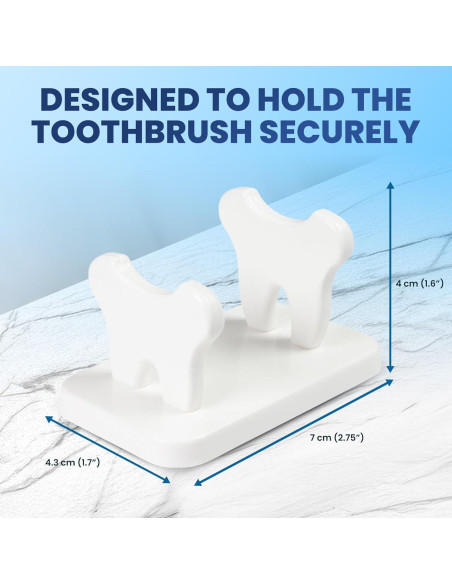 Soporte de Cepillos de Dientes Genérico HomeCaddy Blanco