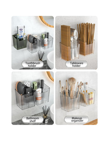 Juego de 2 Cestas Organizadoras Lae Nuvole 11x9x11.5cm