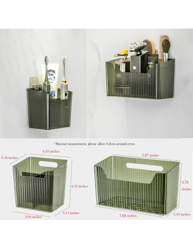 Juego de 2 Cestas Organizadoras Lae Nuvole 11x9x11.5cm