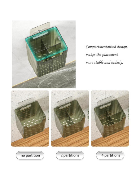 Juego de 2 Cestas Organizadoras Lae Nuvole 11x9x11.5cm