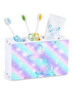 Soporte para Cepillos de Dientes ICOSY Sirena 3 Ranuras