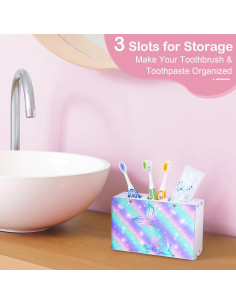 Soporte para Cepillos de Dientes ICOSY Sirena 3 Ranuras 2